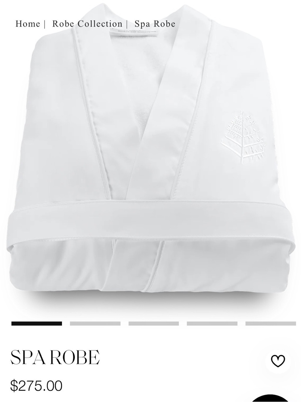 Spa Robe - Luxury White Bath Robe